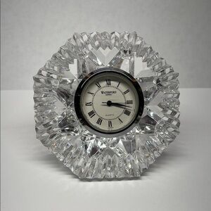 Waterford Crystal Wall Clock - Silver and White Design